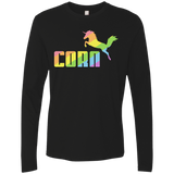 T-Shirts Black / S Corn Men's Premium Long Sleeve