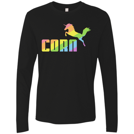 T-Shirts Black / S Corn Men's Premium Long Sleeve