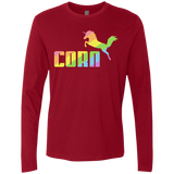 T-Shirts Cardinal / S Corn Men's Premium Long Sleeve