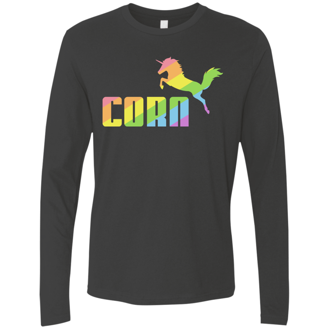 T-Shirts Heavy Metal / S Corn Men's Premium Long Sleeve