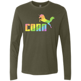 T-Shirts Military Green / S Corn Men's Premium Long Sleeve