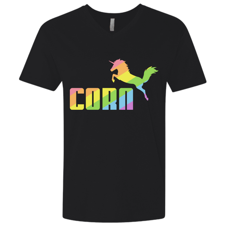 T-Shirts Black / X-Small Corn Men's Premium V-Neck