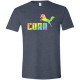 T-Shirts Heather Navy / S Corn Men's Semi-Fitted Softstyle