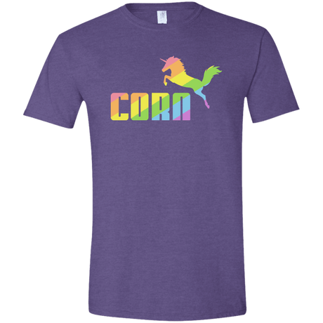 T-Shirts Heather Purple / S Corn Men's Semi-Fitted Softstyle