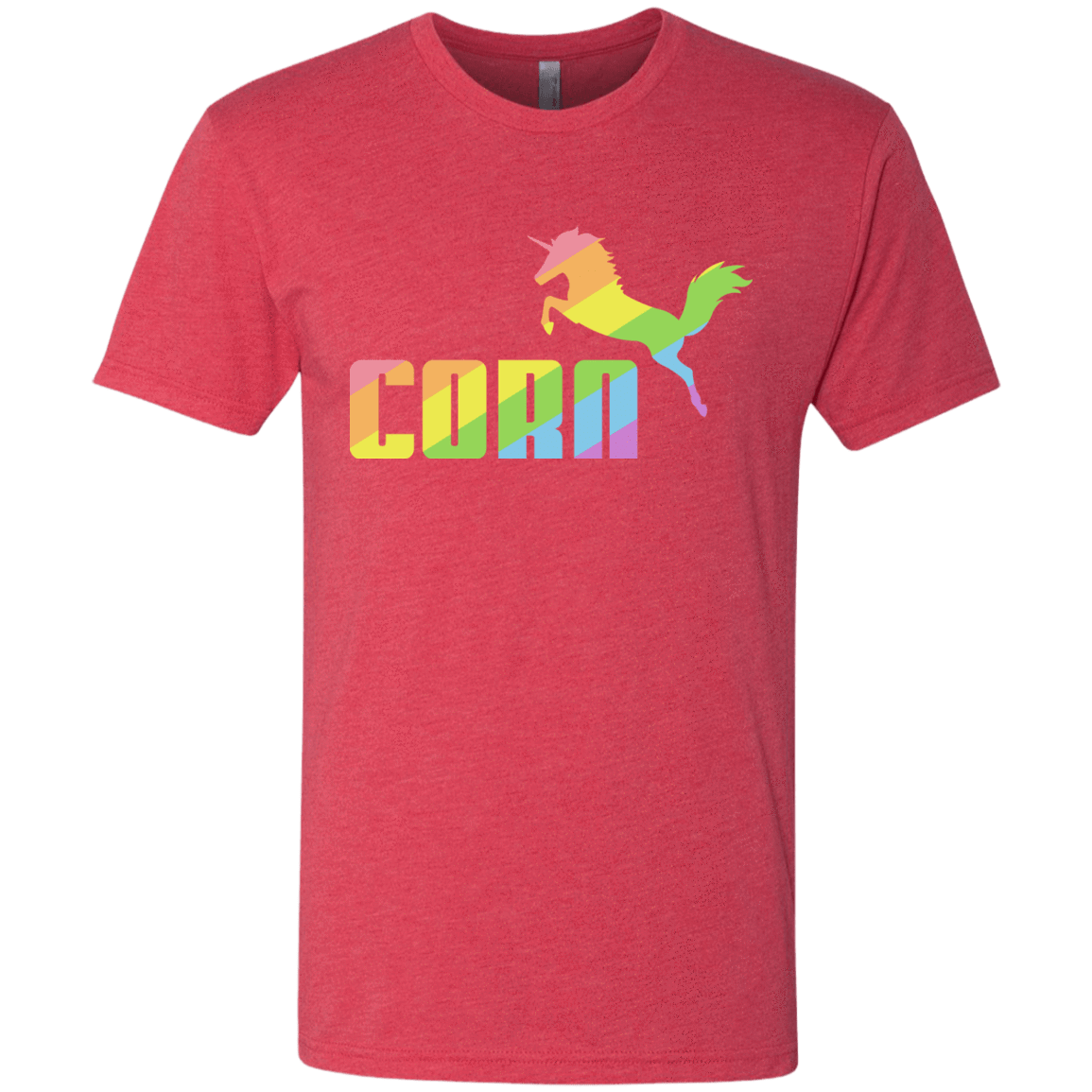 T-Shirts Vintage Red / S Corn Men's Triblend T-Shirt