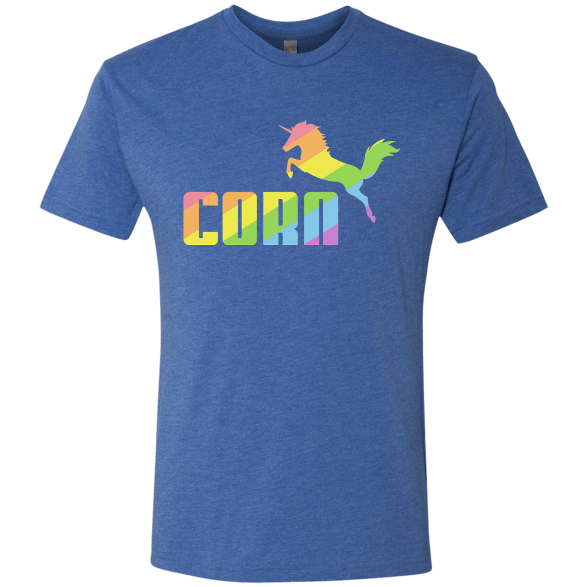 T-Shirts Vintage Royal / S Corn Men's Triblend T-Shirt