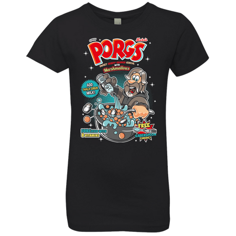 T-Shirts Black / YXS Corn Porgs Girls Premium T-Shirt