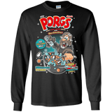 T-Shirts Black / S Corn Porgs Men's Long Sleeve T-Shirt