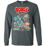 T-Shirts Dark Heather / S Corn Porgs Men's Long Sleeve T-Shirt