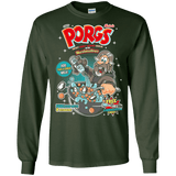 T-Shirts Forest Green / S Corn Porgs Men's Long Sleeve T-Shirt
