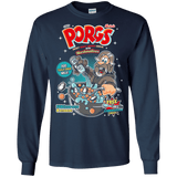 T-Shirts Navy / S Corn Porgs Men's Long Sleeve T-Shirt