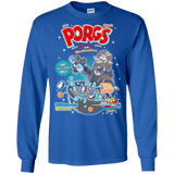 T-Shirts Royal / S Corn Porgs Men's Long Sleeve T-Shirt