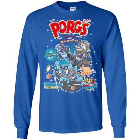 T-Shirts Royal / S Corn Porgs Men's Long Sleeve T-Shirt