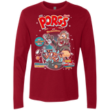 T-Shirts Cardinal / S Corn Porgs Men's Premium Long Sleeve