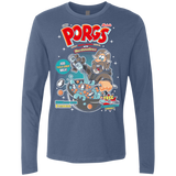 T-Shirts Indigo / S Corn Porgs Men's Premium Long Sleeve