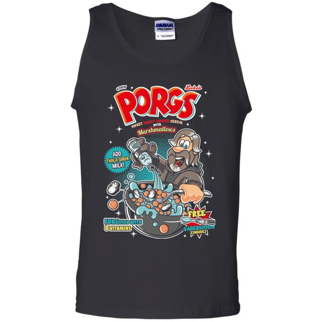 T-Shirts Black / S Corn Porgs Men's Tank Top