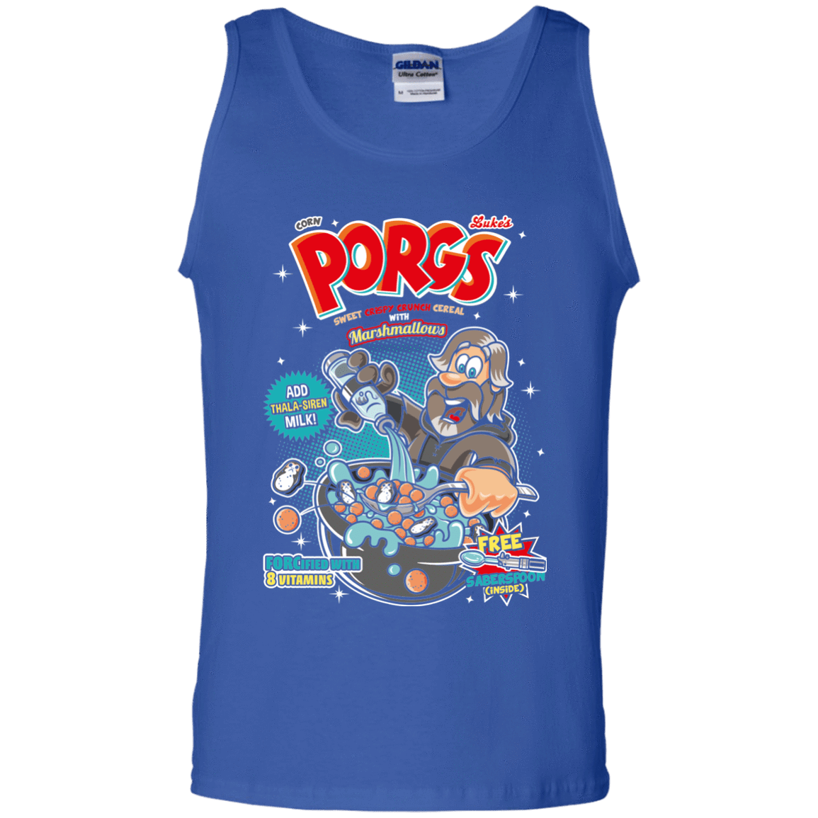 T-Shirts Royal / S Corn Porgs Men's Tank Top