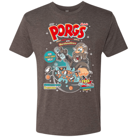 T-Shirts Macchiato / S Corn Porgs Men's Triblend T-Shirt