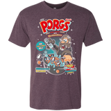 T-Shirts Vintage Purple / S Corn Porgs Men's Triblend T-Shirt