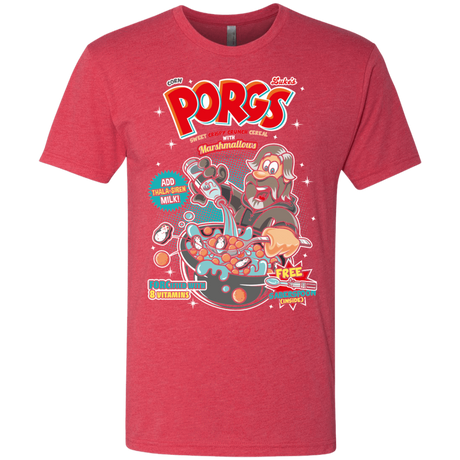 T-Shirts Vintage Red / S Corn Porgs Men's Triblend T-Shirt