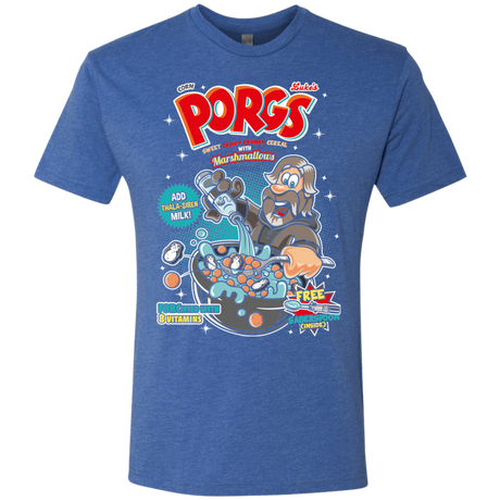T-Shirts Vintage Royal / S Corn Porgs Men's Triblend T-Shirt
