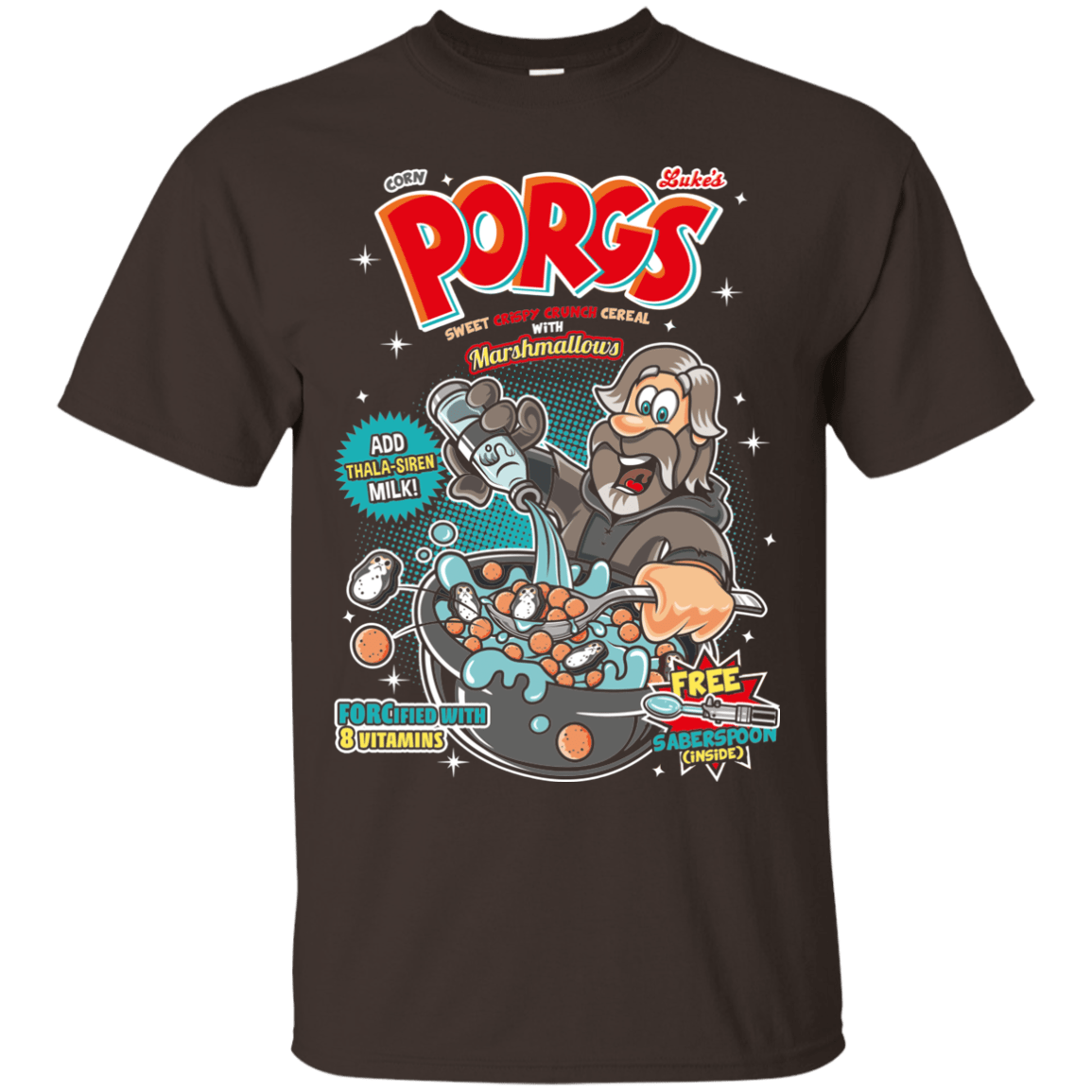 T-Shirts Dark Chocolate / S Corn Porgs T-Shirt