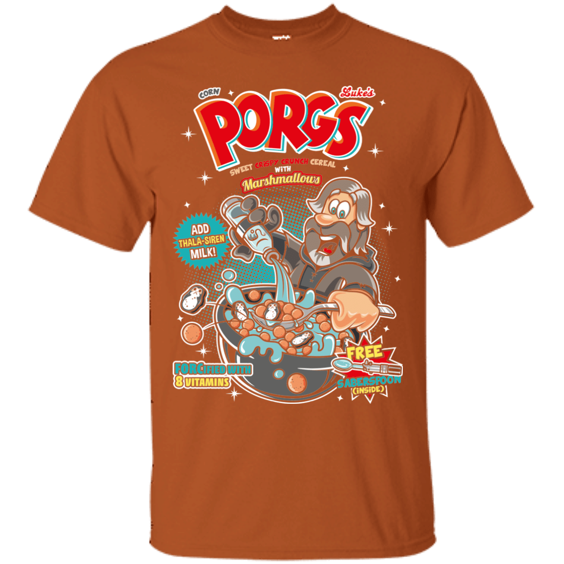 T-Shirts Texas Orange / S Corn Porgs T-Shirt