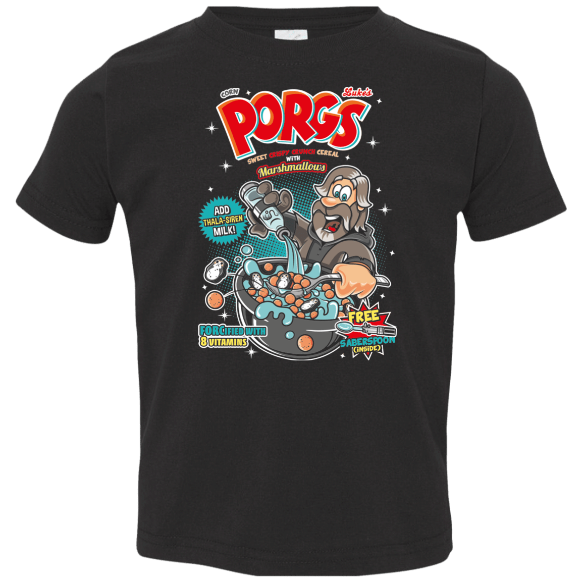 T-Shirts Black / 2T Corn Porgs Toddler Premium T-Shirt