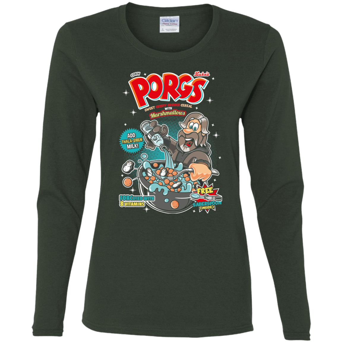 T-Shirts Forest / S Corn Porgs Women's Long Sleeve T-Shirt