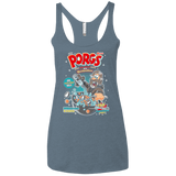 Corn Porgs Women's Triblend Racerback Tank
