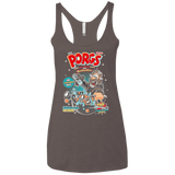 T-Shirts Macchiato / X-Small Corn Porgs Women's Triblend Racerback Tank