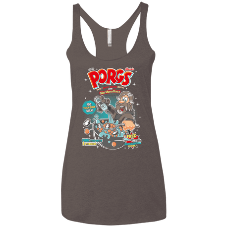 T-Shirts Macchiato / X-Small Corn Porgs Women's Triblend Racerback Tank