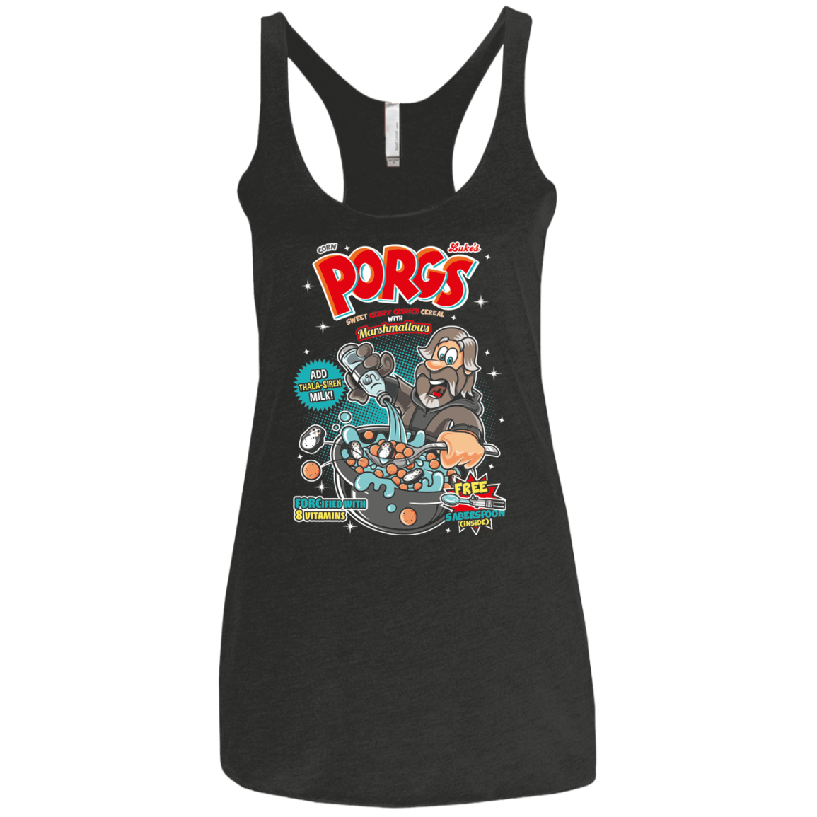 Corn Porgs Women's Triblend Racerback Tank