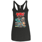 Corn Porgs Women's Triblend Racerback Tank