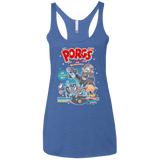 Corn Porgs Women's Triblend Racerback Tank