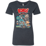 T-Shirts Vintage Navy / S Corn Porgs Women's Triblend T-Shirt