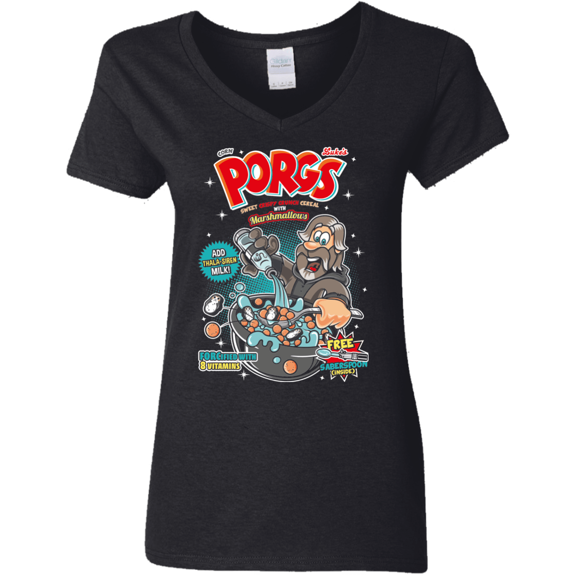 Corn Porgs Women's V-Neck T-Shirt