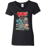 Corn Porgs Women's V-Neck T-Shirt