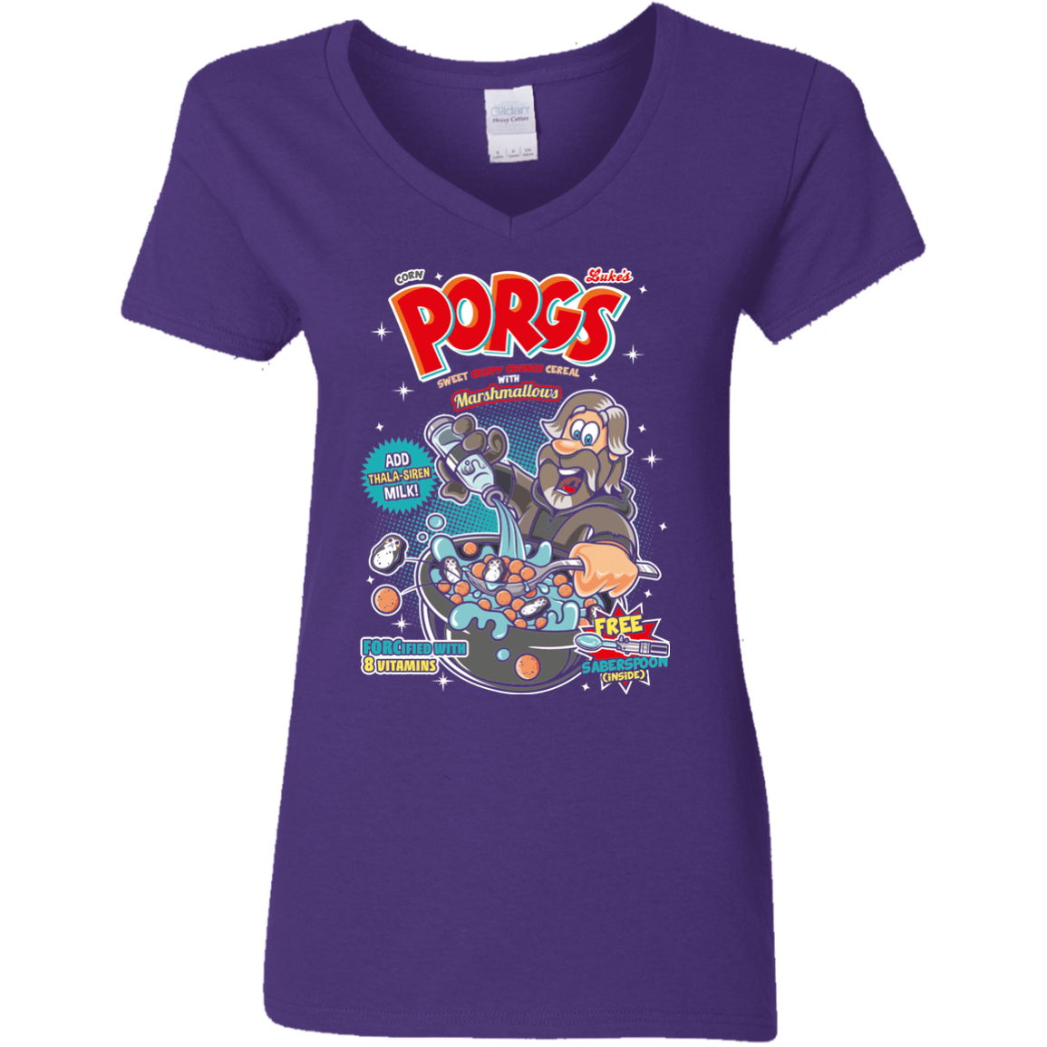 Corn Porgs Women's V-Neck T-Shirt