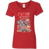 Corn Porgs Women's V-Neck T-Shirt