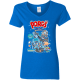 Corn Porgs Women's V-Neck T-Shirt