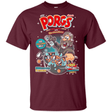 T-Shirts Maroon / YXS Corn Porgs Youth T-Shirt