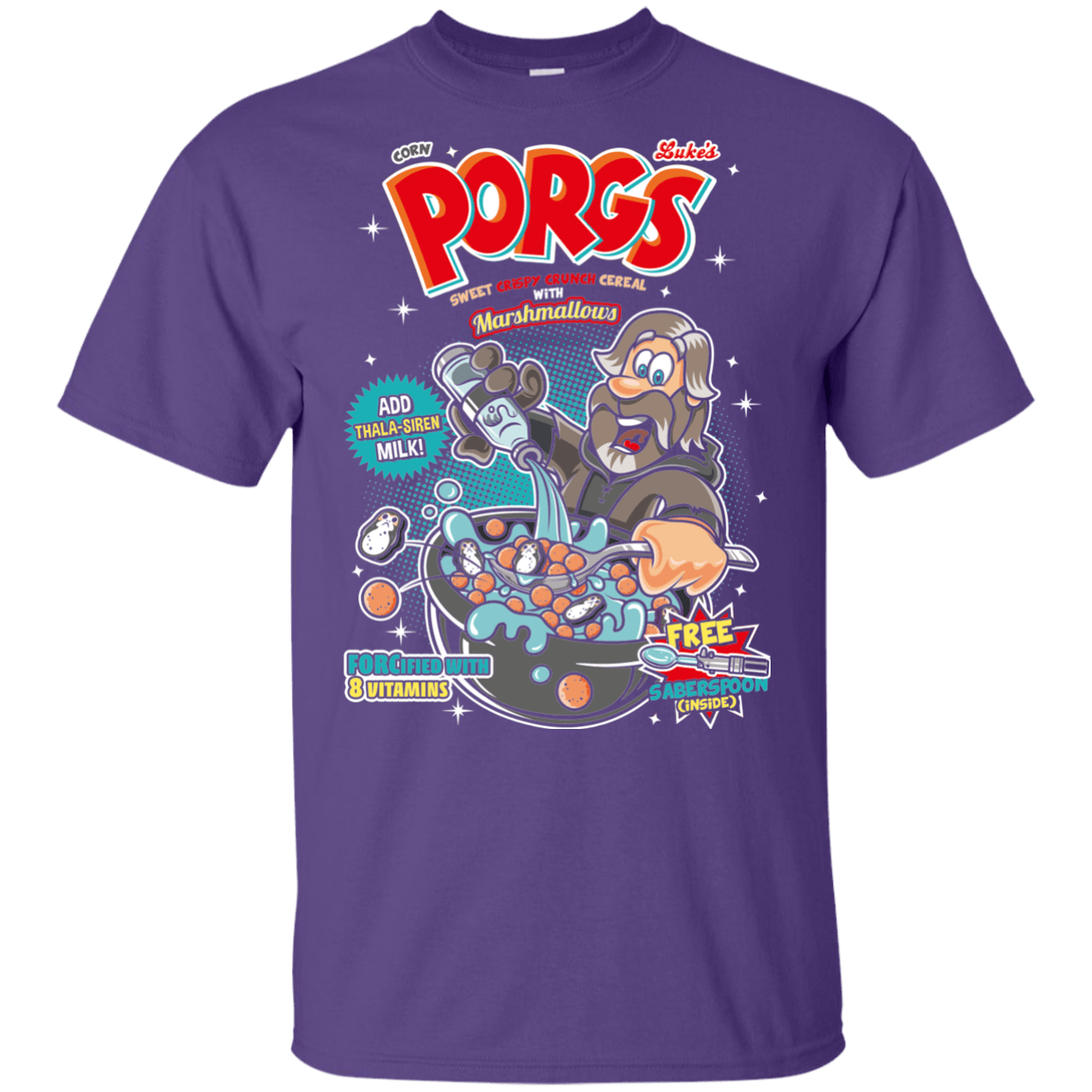 T-Shirts Purple / YXS Corn Porgs Youth T-Shirt