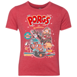 T-Shirts Vintage Red / YXS Corn Porgs Youth Triblend T-Shirt