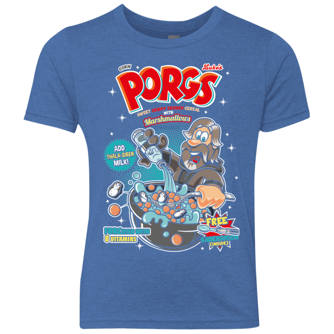 T-Shirts Vintage Royal / YXS Corn Porgs Youth Triblend T-Shirt