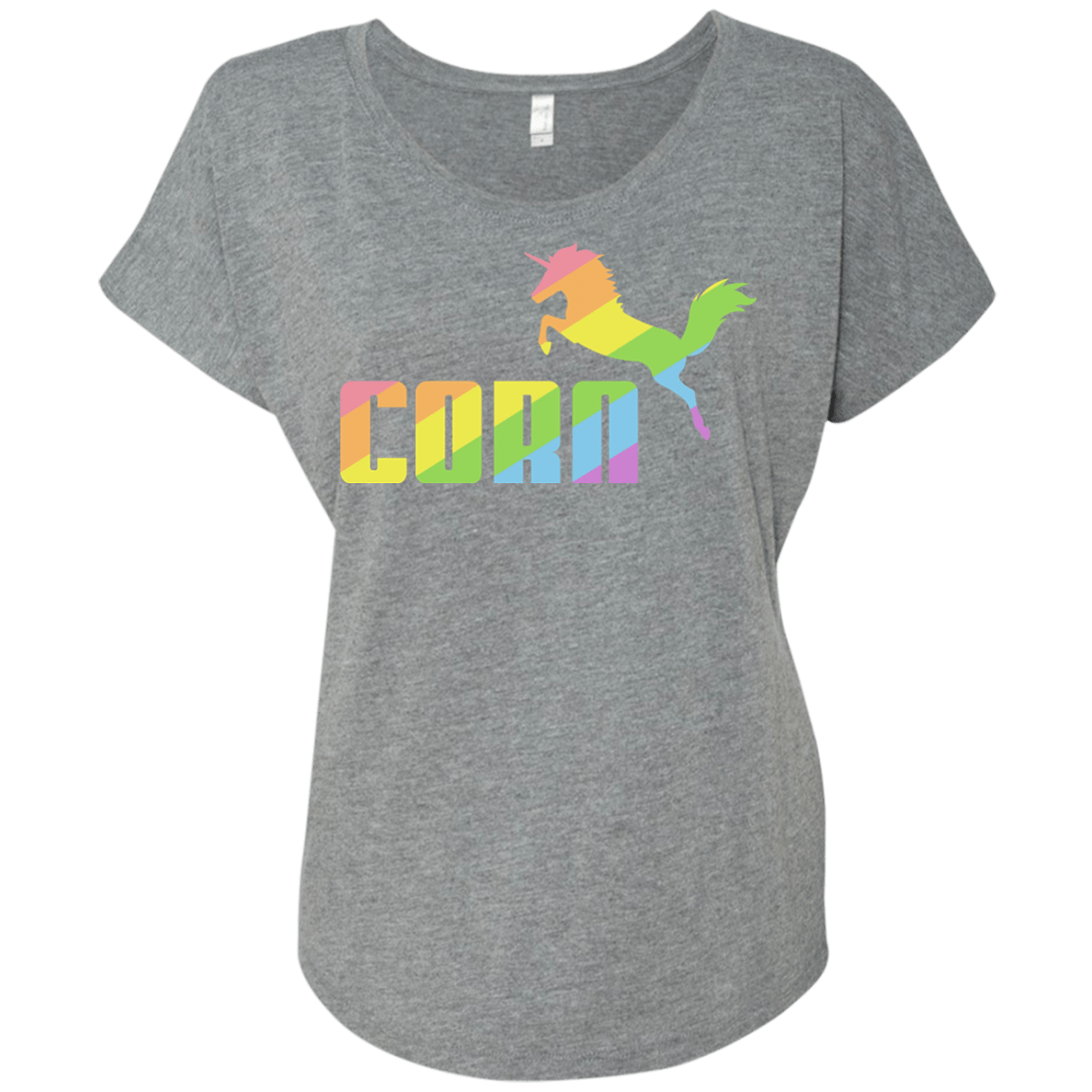 T-Shirts Premium Heather / X-Small Corn Triblend Dolman Sleeve