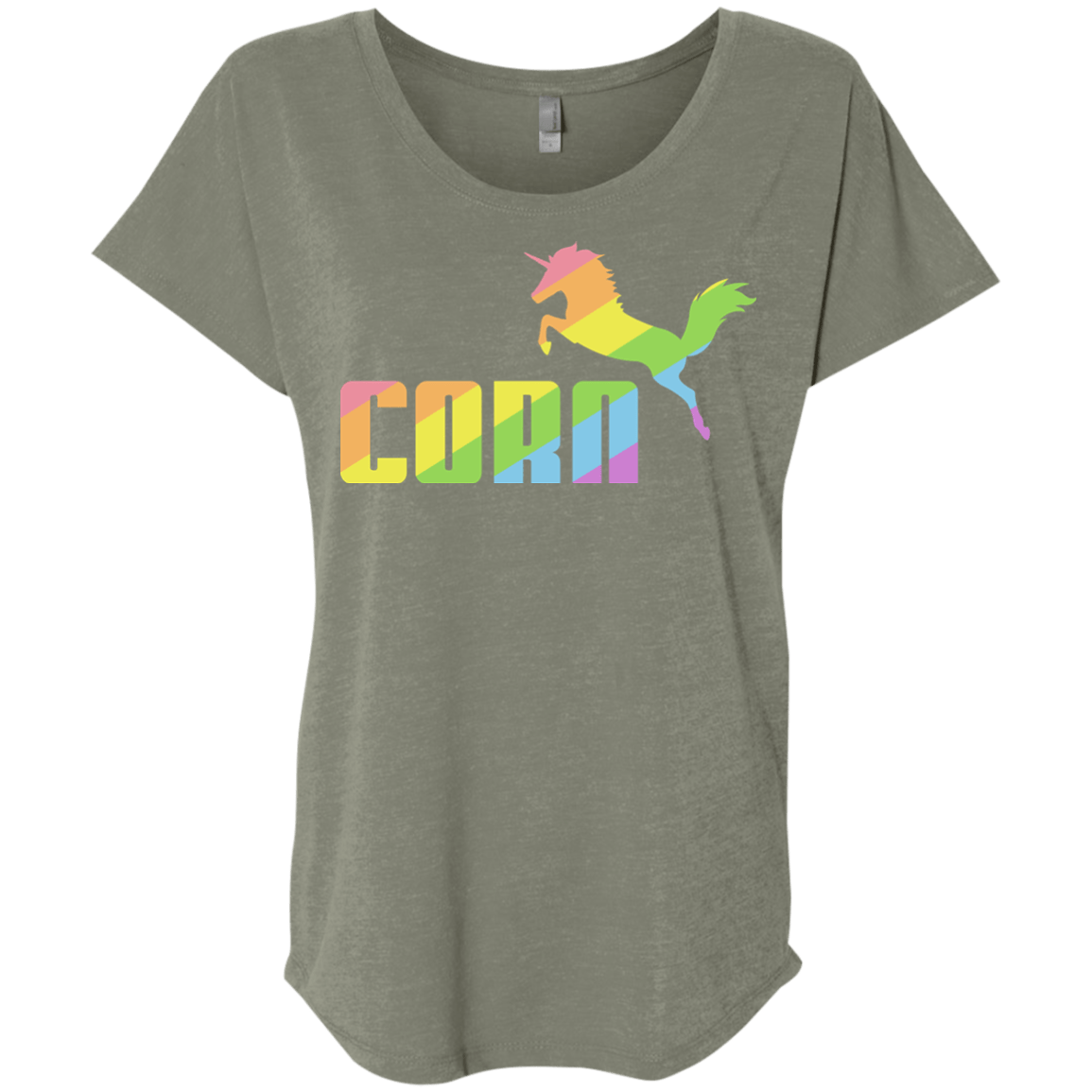 T-Shirts Venetian Grey / X-Small Corn Triblend Dolman Sleeve