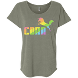 T-Shirts Venetian Grey / X-Small Corn Triblend Dolman Sleeve