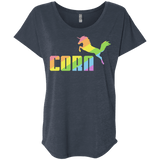 T-Shirts Vintage Navy / X-Small Corn Triblend Dolman Sleeve