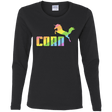 T-Shirts Black / S Corn Women's Long Sleeve T-Shirt